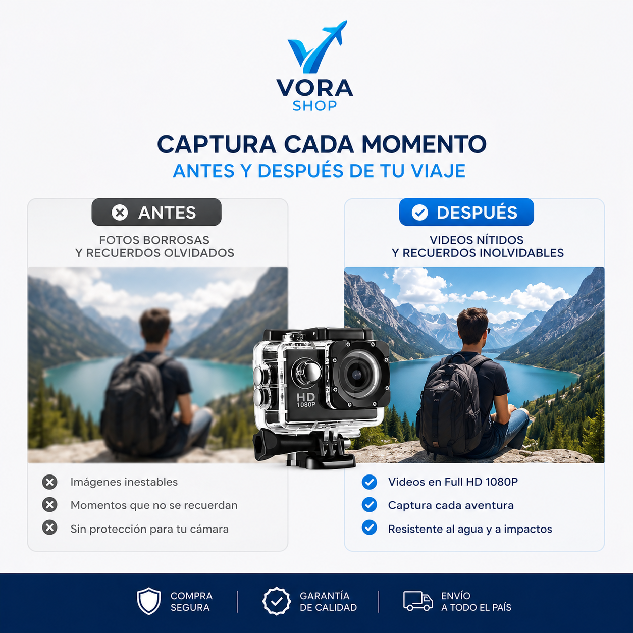 PROMO CAMEXTREME: Cámara Deportiva+Carcasa Impermeable
