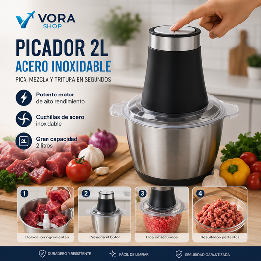 PROMO MOLINO PICADOR DE ACERO INOXIDABLE