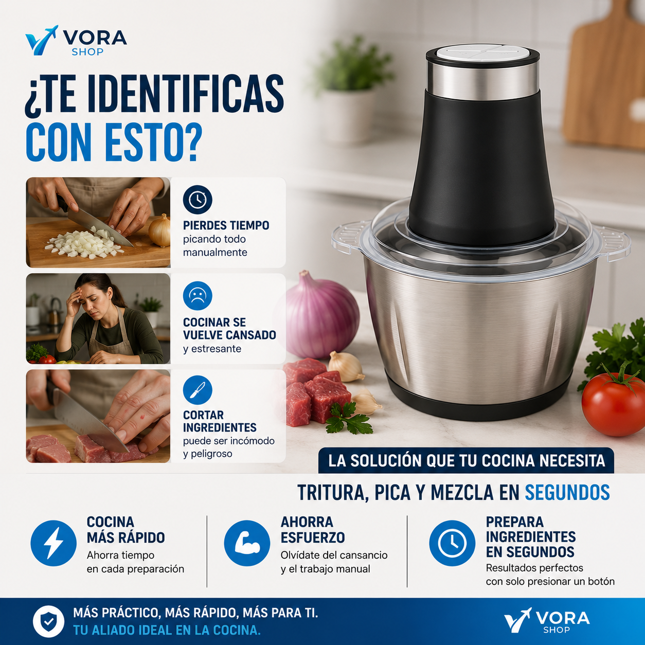 PROMO MOLINO PICADOR DE ACERO INOXIDABLE