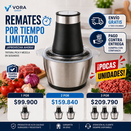 PROMO MOLINO PICADOR DE ACERO INOXIDABLE